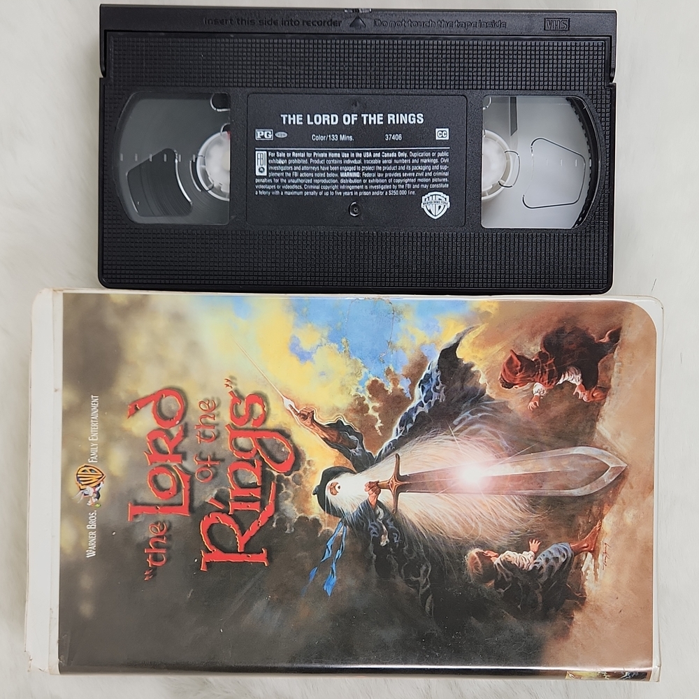 The Lord Of The Rings Animated 1978 VHS from 2001 WB